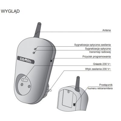Retransmiter RTN-01 ZAMEL (EXF10000055-WUN)